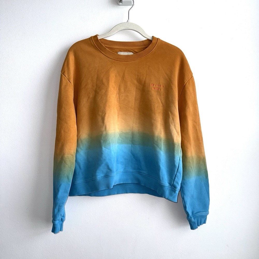 Paloma Wool Hotel PW Cotton Tie-dye Sweatshirt Blue Size Large Women's Casual